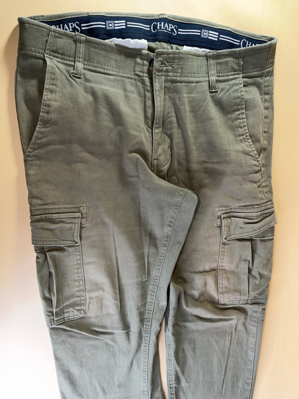 Chaps Men’s Khaki Cargo Pants 32x30